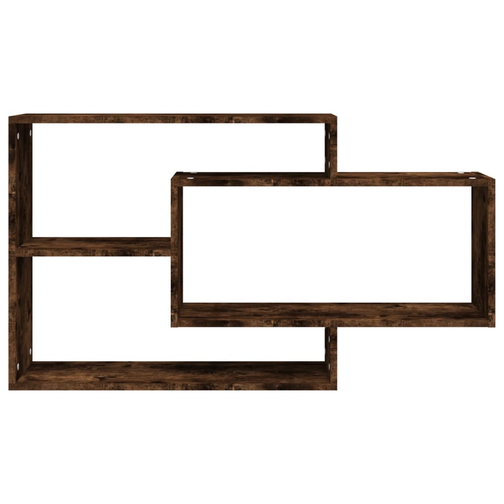 Wandschap 104x20x58,5 cm bewerkt hout gerookt eikenkleurig Gerookt eiken