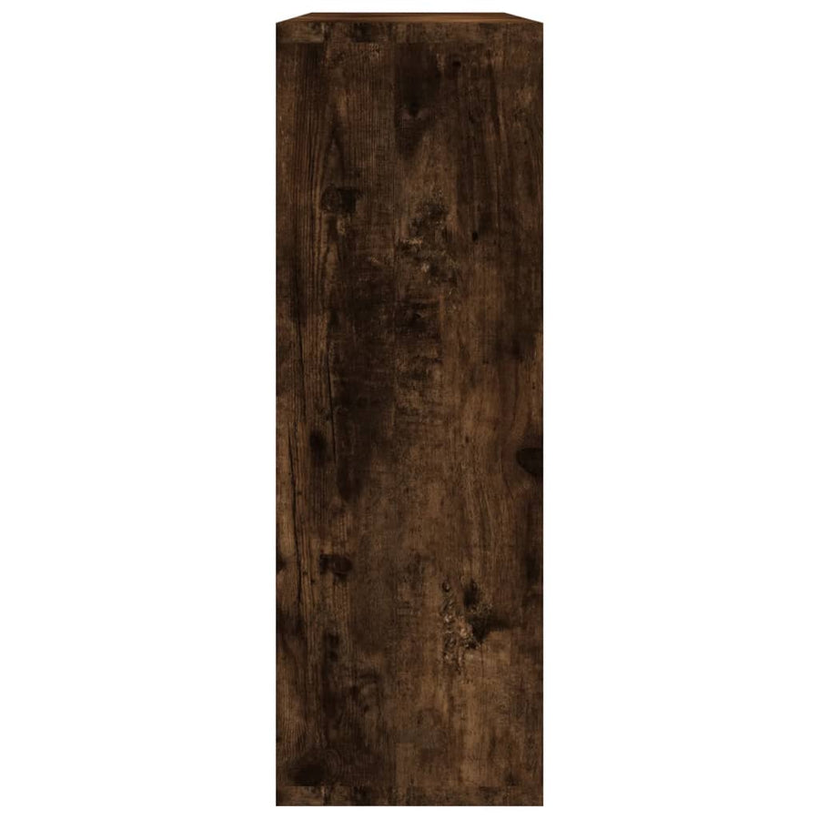 Wandschap 104x20x58,5 cm bewerkt hout gerookt eikenkleurig Gerookt eiken