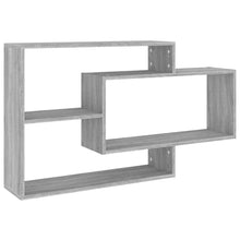Wandschap 104x20x58,5 cm bewerkt hout grijs sonoma eikenkleurig Grijs sonoma