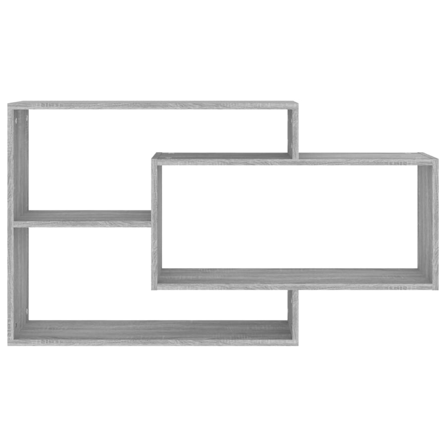 Wandschap 104x20x58,5 cm bewerkt hout grijs sonoma eikenkleurig Grijs sonoma