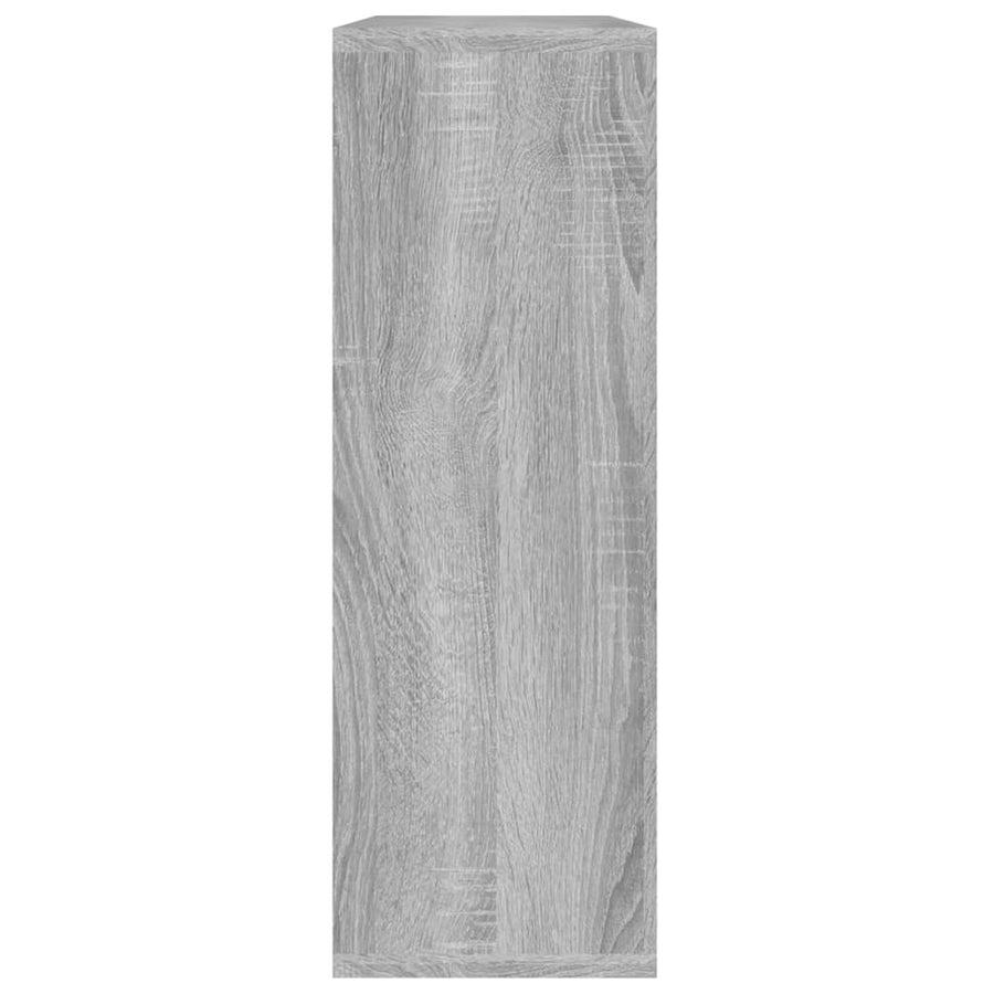 Wandschap 104x20x58,5 cm bewerkt hout grijs sonoma eikenkleurig Grijs sonoma