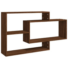 Wandschap 104x20x58,5 cm bewerkt hout bruineikenkleurig bruin eikenkleur