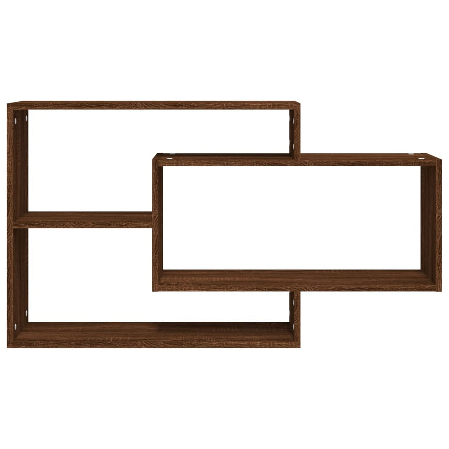 Wandschap 104x20x58,5 cm bewerkt hout bruineikenkleurig bruin eikenkleur