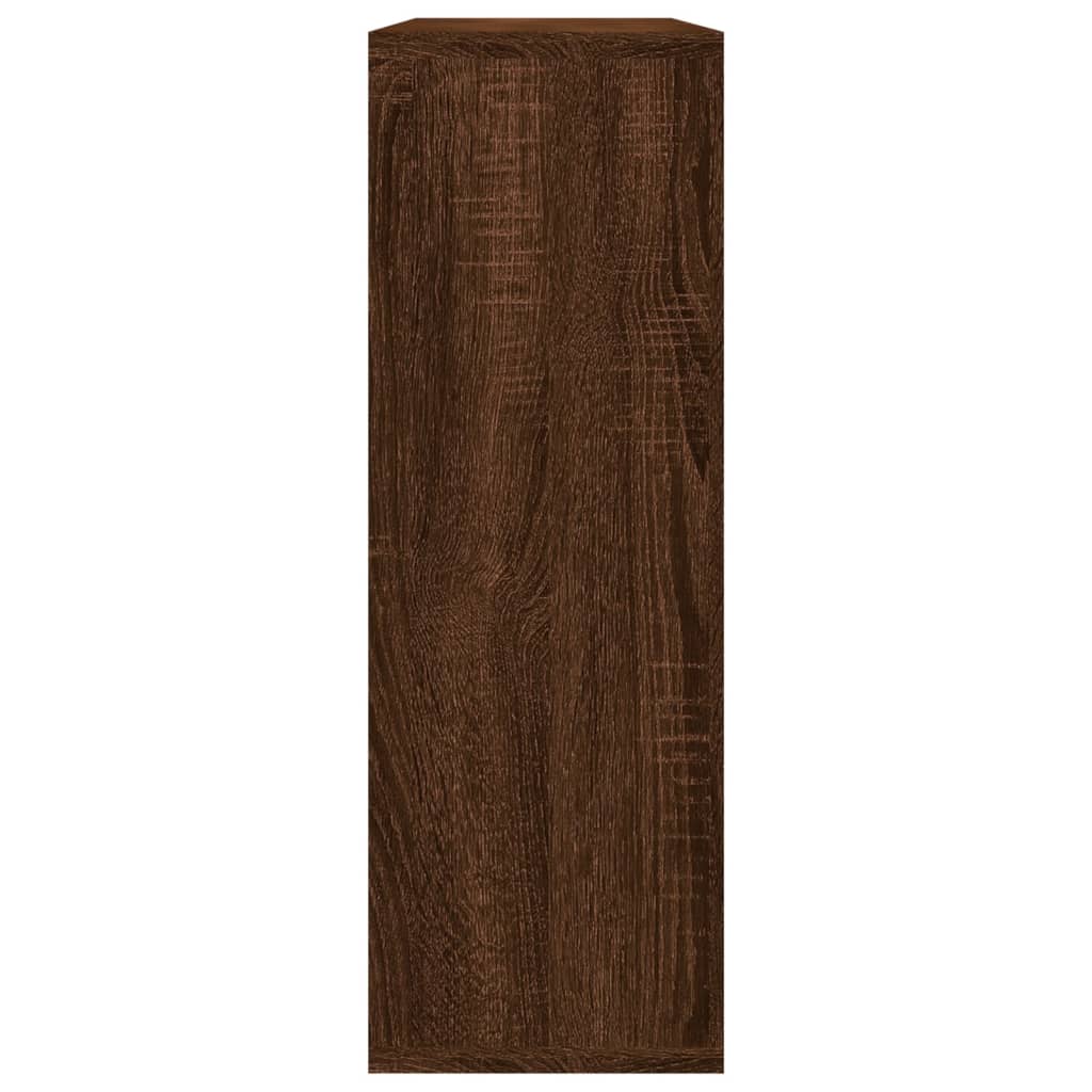 Wandschap 104x20x58,5 cm bewerkt hout bruineikenkleurig bruin eikenkleur