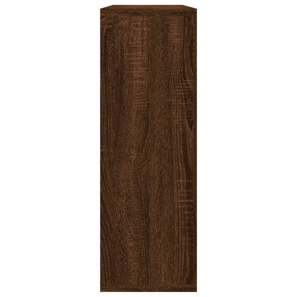 Wandschap 104x20x58,5 cm bewerkt hout bruineikenkleurig bruin eikenkleur