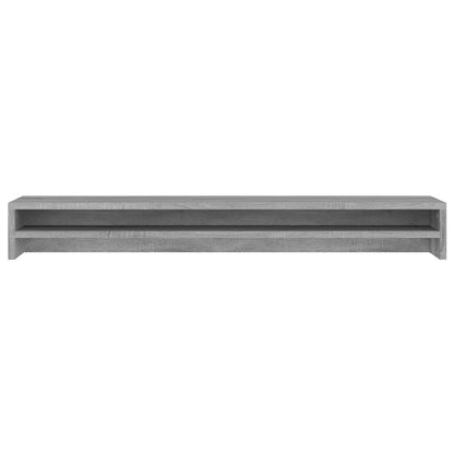 Monitorstandaard 100x24x13 cm bewerkt hout grijs sonoma eiken Grijs sonoma