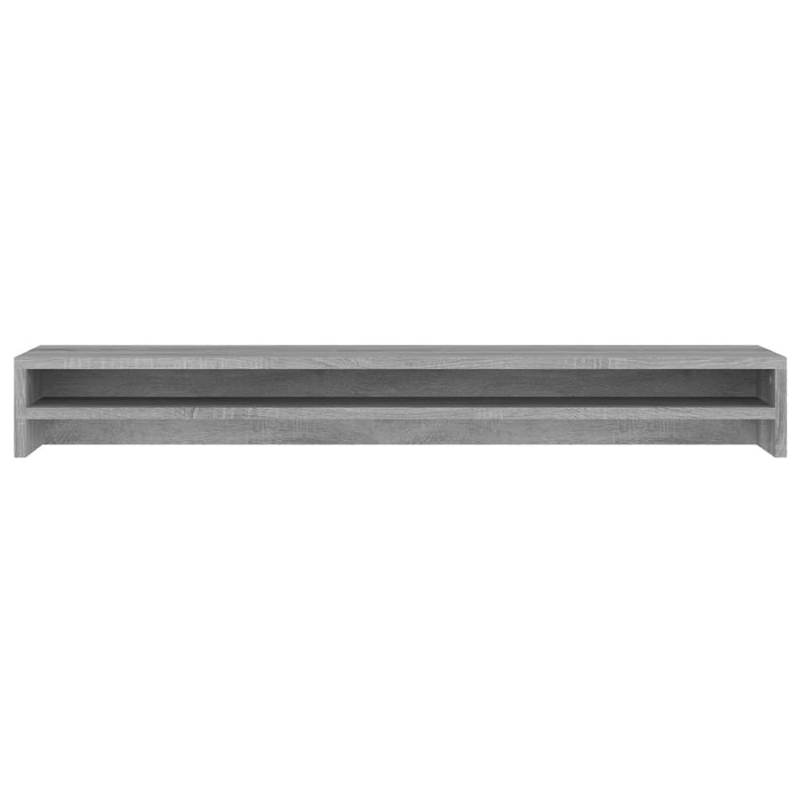Monitorstandaard 100x24x13 cm bewerkt hout grijs sonoma eiken Grijs sonoma