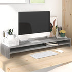 Monitor stand 100x24x13 cm engineered wood grey Sonoma oak