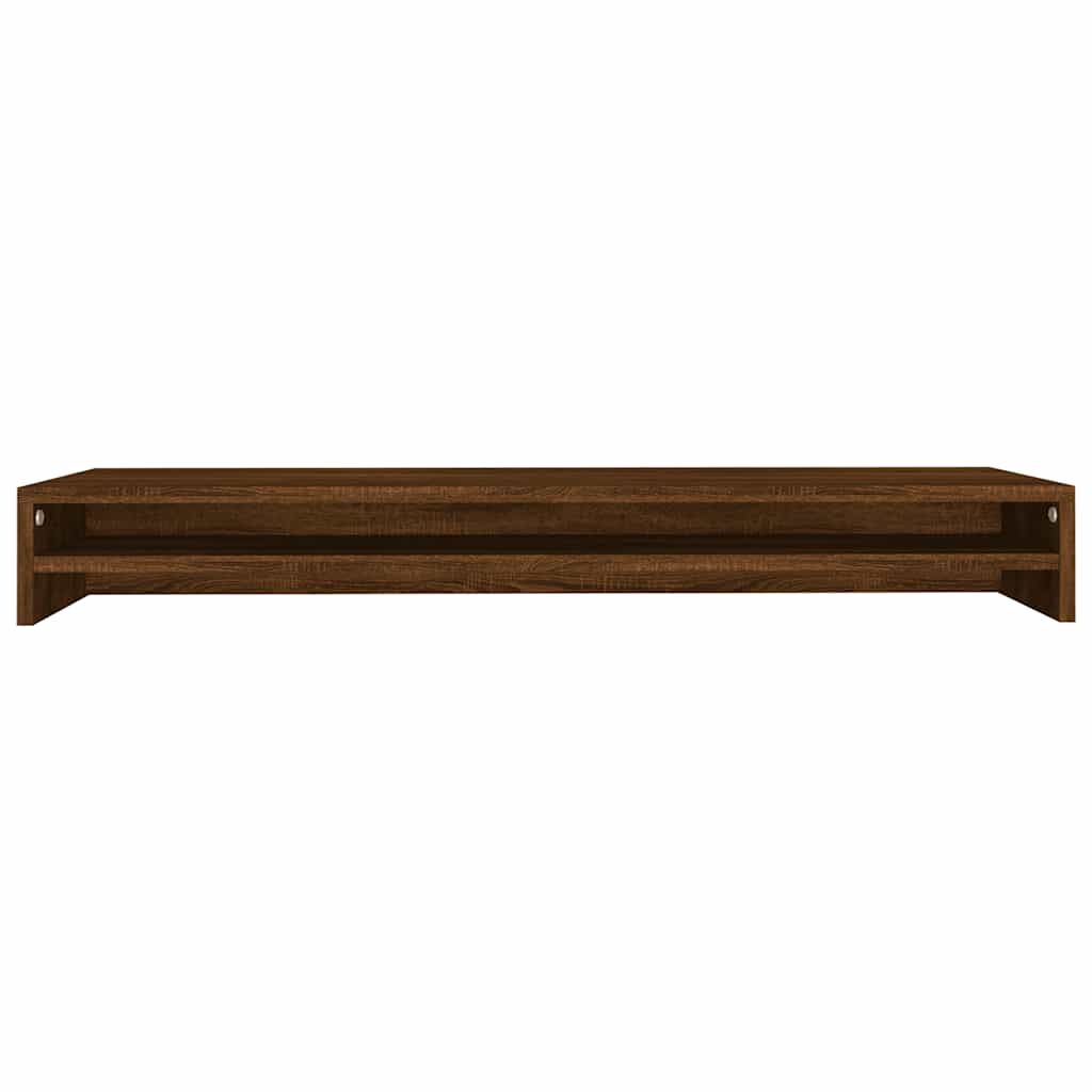 Monitorstandaard 100X24X13 Cm Bewerkt Hout bruin eikenkleur