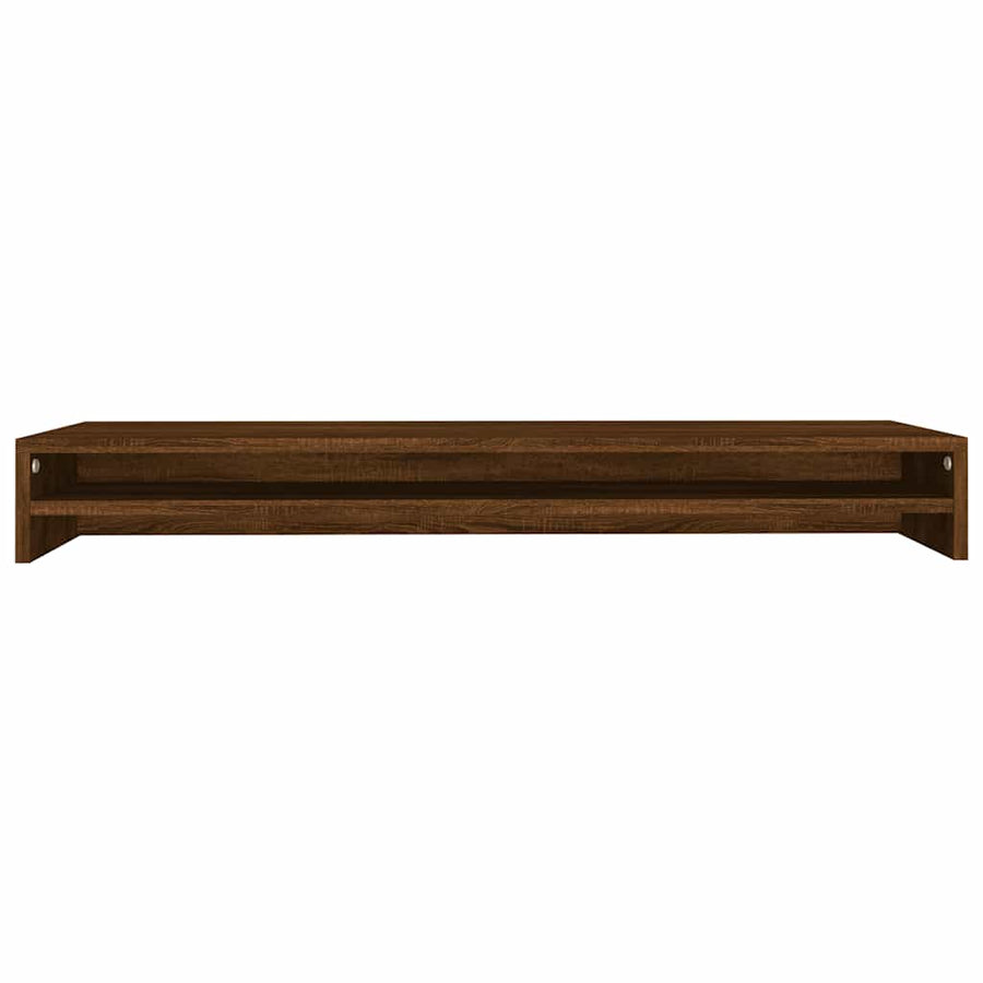 Monitorstandaard 100X24X13 Cm Bewerkt Hout bruin eikenkleur