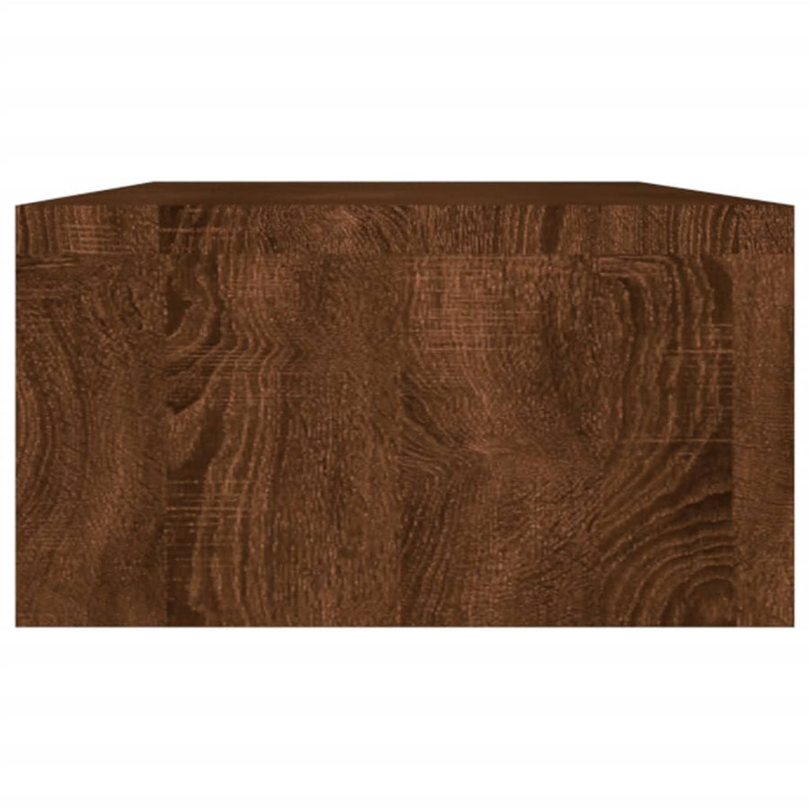 Monitorstandaard 100X24X13 Cm Bewerkt Hout bruin eikenkleur