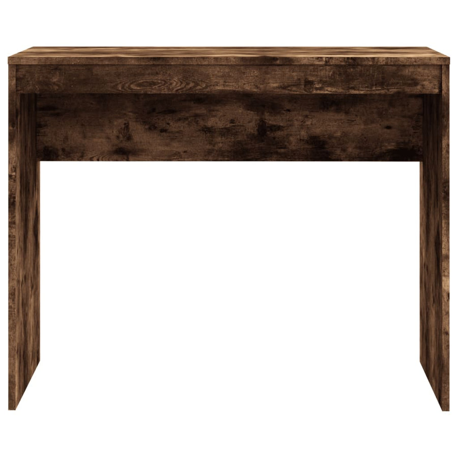 Bureau 90X40X72 Cm Bewerkt Hout Kleurig Gerookt eiken