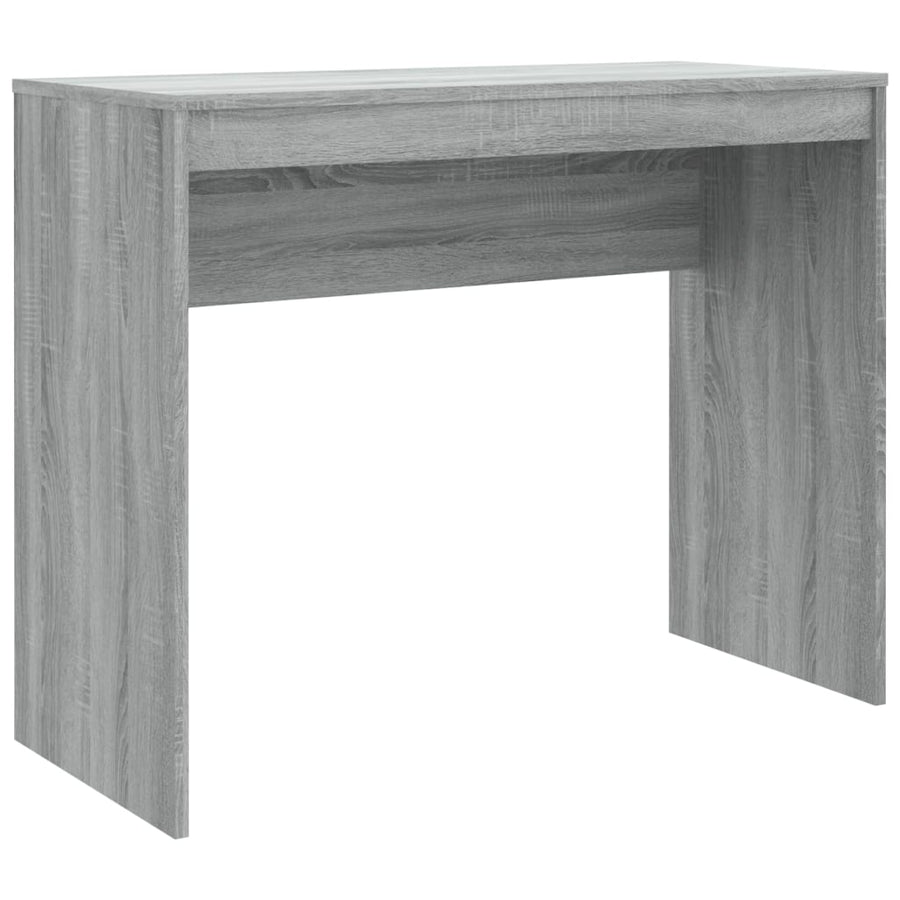 Bureau 90X40X72 Cm Bewerkt Hout Eikenkleurig Grijs sonoma