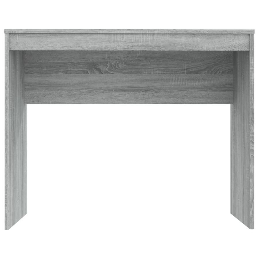 Bureau 90X40X72 Cm Bewerkt Hout Eikenkleurig Grijs sonoma