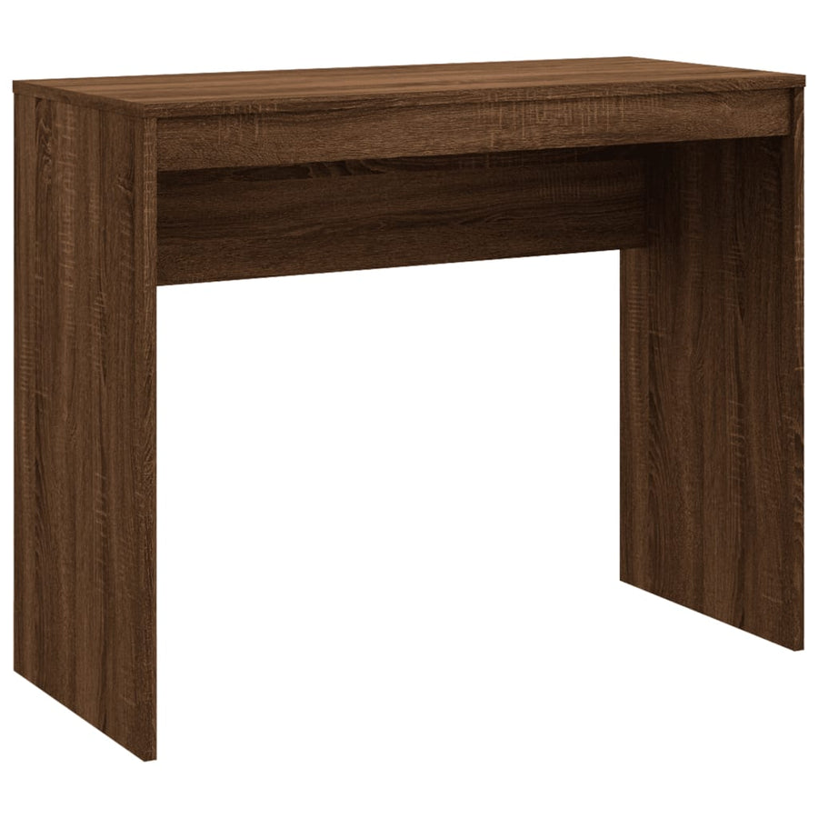 Bureau 90X40X72 Cm Bewerkt Hout bruin eikenkleur