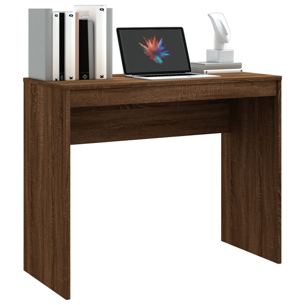 Bureau 90X40X72 Cm Bewerkt Hout bruin eikenkleur