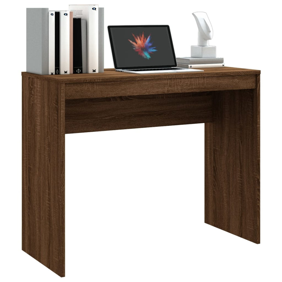 Bureau 90X40X72 Cm Bewerkt Hout bruin eikenkleur