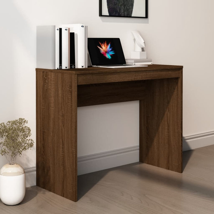 Bureau 90X40X72 Cm Bewerkt Hout bruin eikenkleur