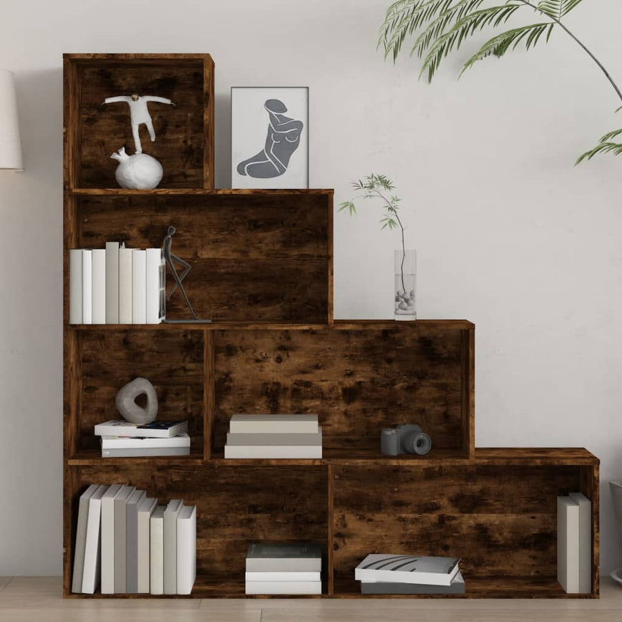 Boekenkast 55X24X60 Cm Kleurig Gerookt eiken