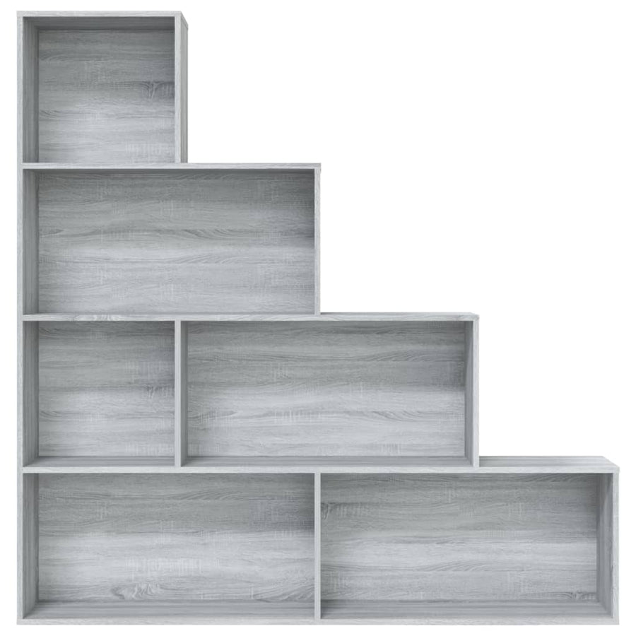 Boekenkast 55X24X60 Cm Eikenkleurig Grijs sonoma