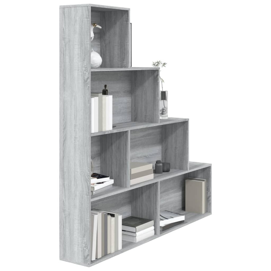 Boekenkast 55X24X60 Cm Eikenkleurig Grijs sonoma