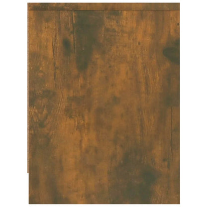 Nachtkastje 40x30x40 cm bewerkt hout gerookt eikenkleurig 1 Gerookt eiken