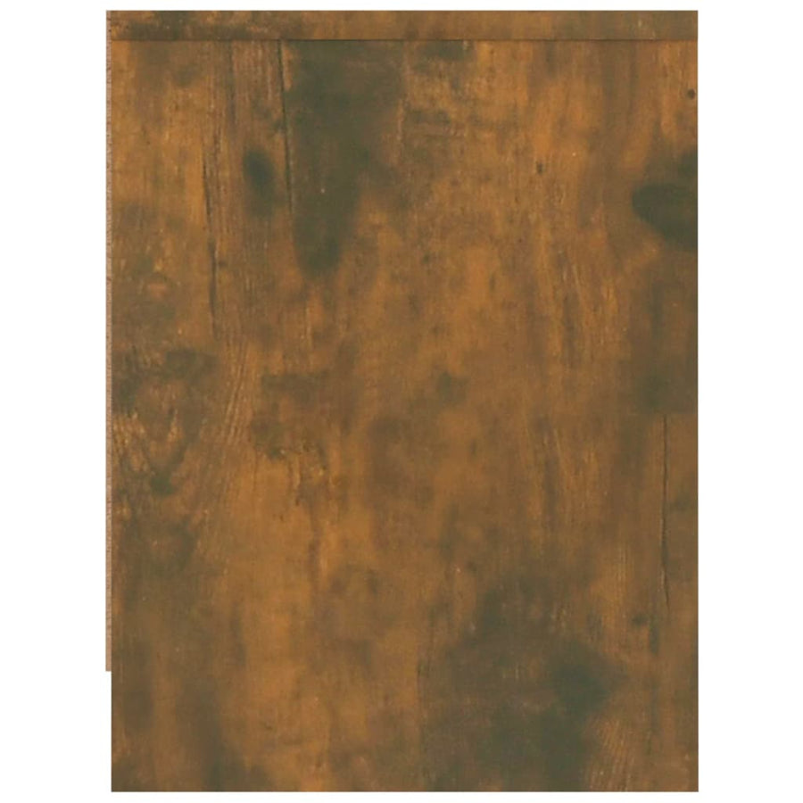 Nachtkastje 40x30x40 cm bewerkt hout gerookt eikenkleurig 1 Gerookt eiken