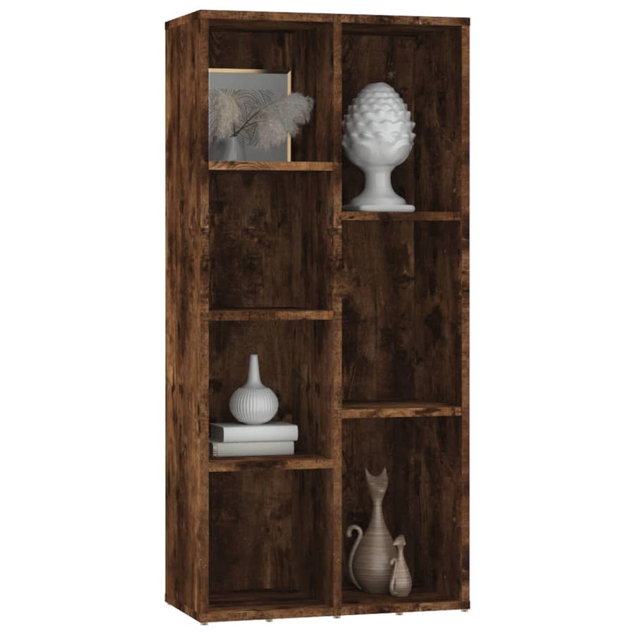 Boekenkast 50X25X06 Cm Kleurig Gerookt eiken
