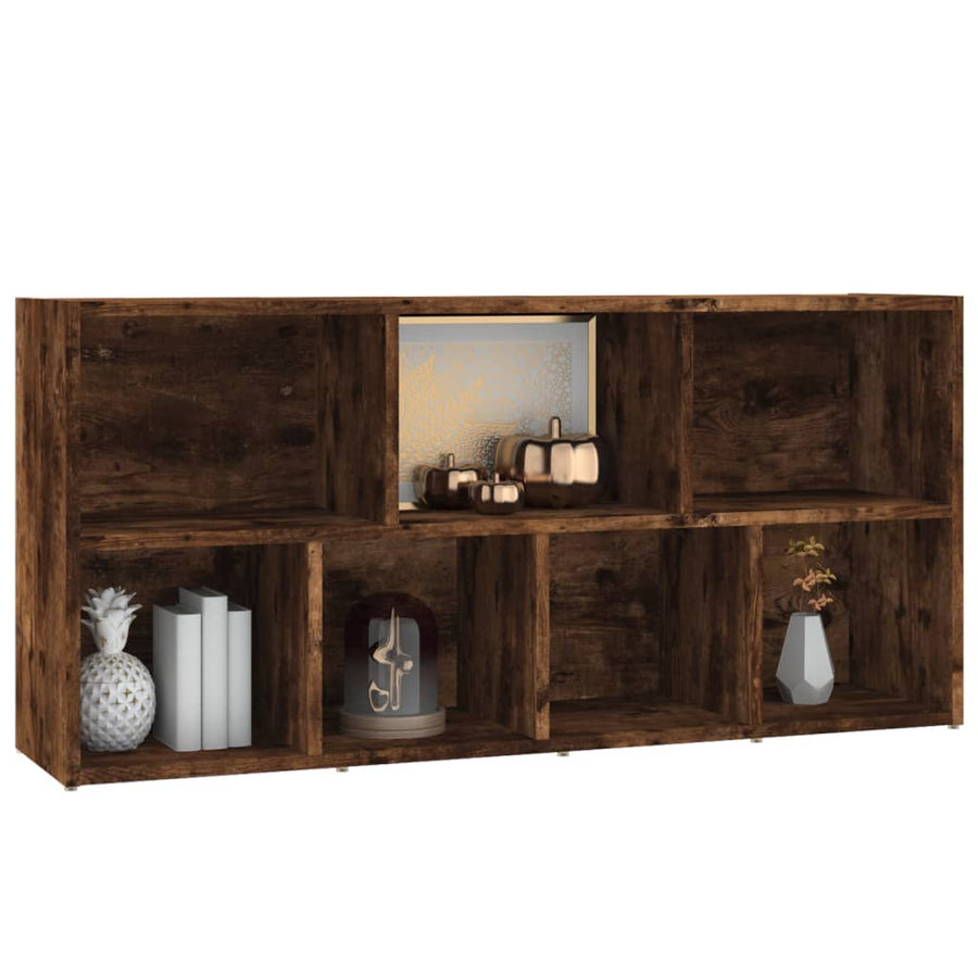 Boekenkast 50X25X06 Cm Kleurig Gerookt eiken