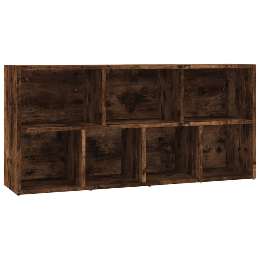Boekenkast 50X25X06 Cm Kleurig Gerookt eiken