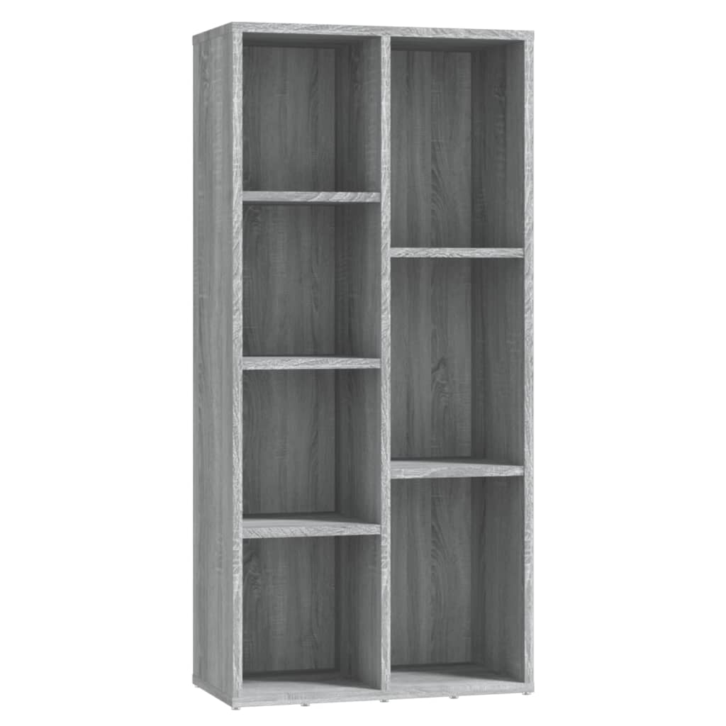 Boekenkast 50X25X06 Cm Eikenkleurig Grijs sonoma