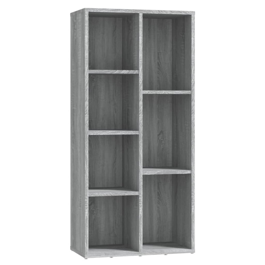 Boekenkast 50X25X06 Cm Eikenkleurig Grijs sonoma