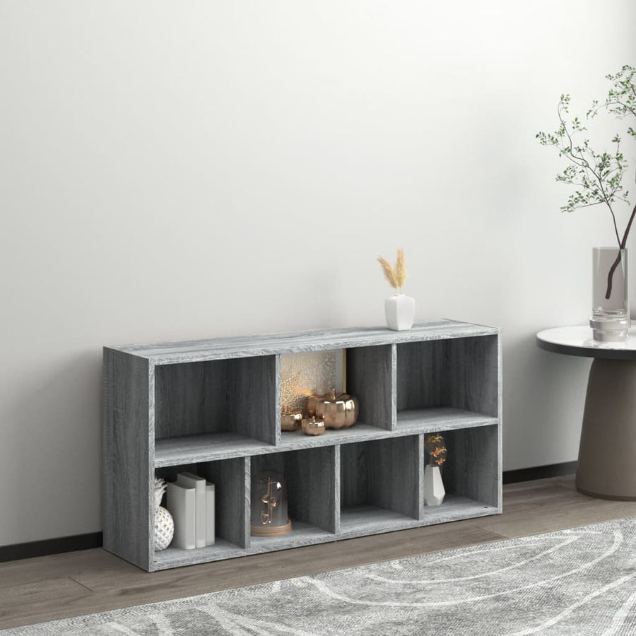 Boekenkast 50X25X06 Cm Eikenkleurig Grijs sonoma