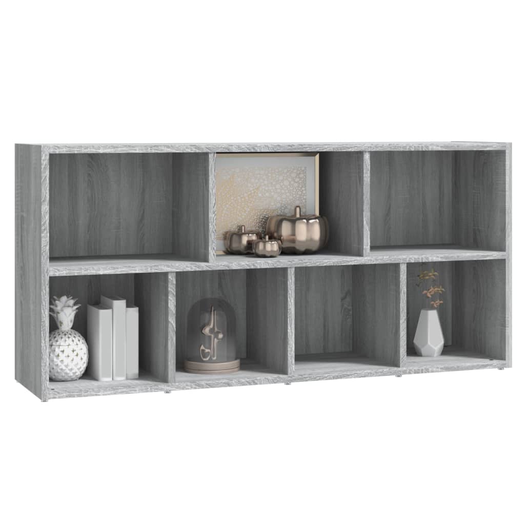 Boekenkast 50X25X06 Cm Eikenkleurig Grijs sonoma