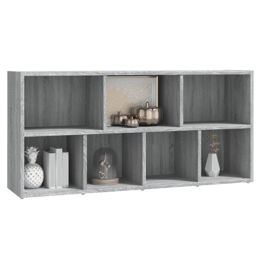Boekenkast 50X25X06 Cm Eikenkleurig Grijs sonoma