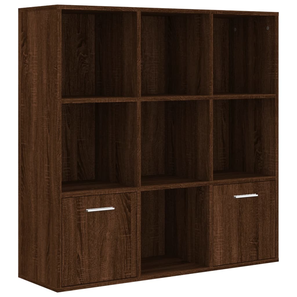 Boekenkast 98X30X98 Cm Bruineikenkleurig bruin eikenkleur