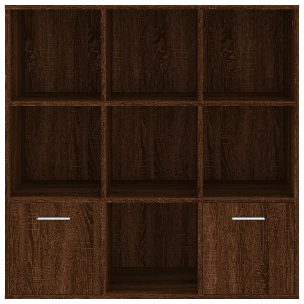 Boekenkast 98X30X98 Cm Bruineikenkleurig bruin eikenkleur