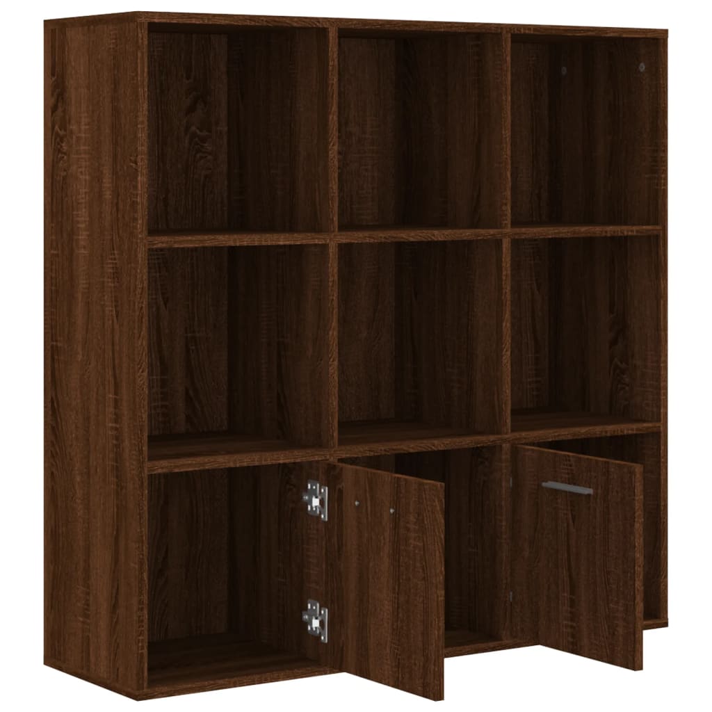 Boekenkast 98X30X98 Cm Bruineikenkleurig bruin eikenkleur