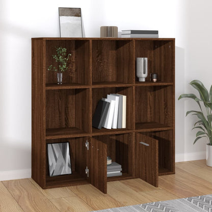 Boekenkast 98X30X98 Cm Bruineikenkleurig bruin eikenkleur