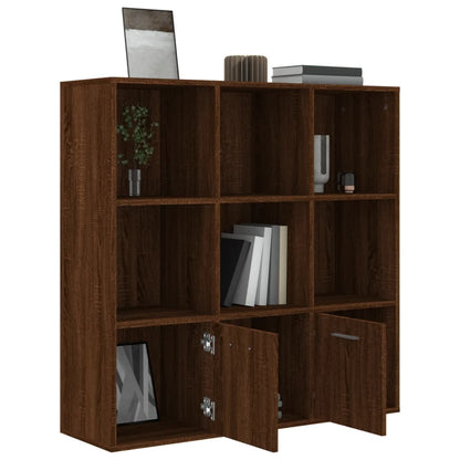 Boekenkast 98X30X98 Cm Bruineikenkleurig bruin eikenkleur