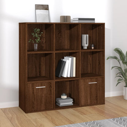 Boekenkast 98X30X98 Cm Bruineikenkleurig bruin eikenkleur