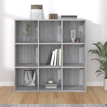 Boekenkast 98X29X97,5 Cm Eikenkleurig Grijs sonoma