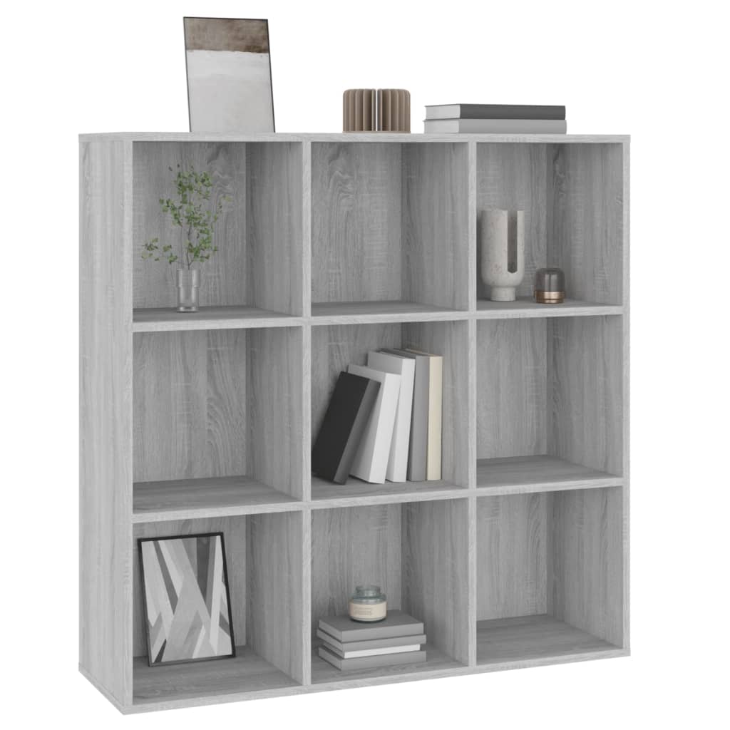 Boekenkast 98X29X97,5 Cm Eikenkleurig Grijs sonoma