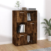 Opbergkast 60x29,5x90 cm gerookt eiken