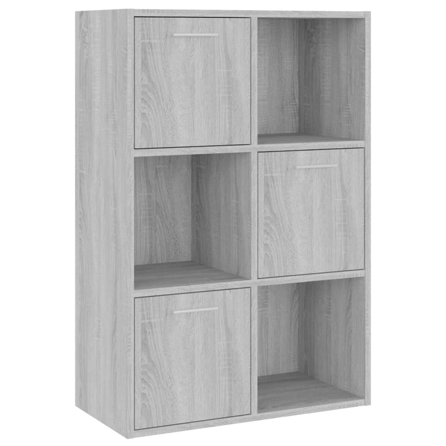 Opbergkast 60X29,5X90 Cm Eikenkleurig Grijs sonoma