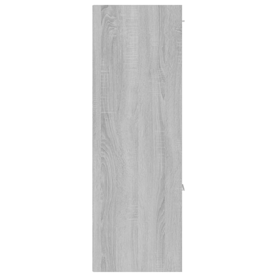Opbergkast 60X29,5X90 Cm Eikenkleurig Grijs sonoma
