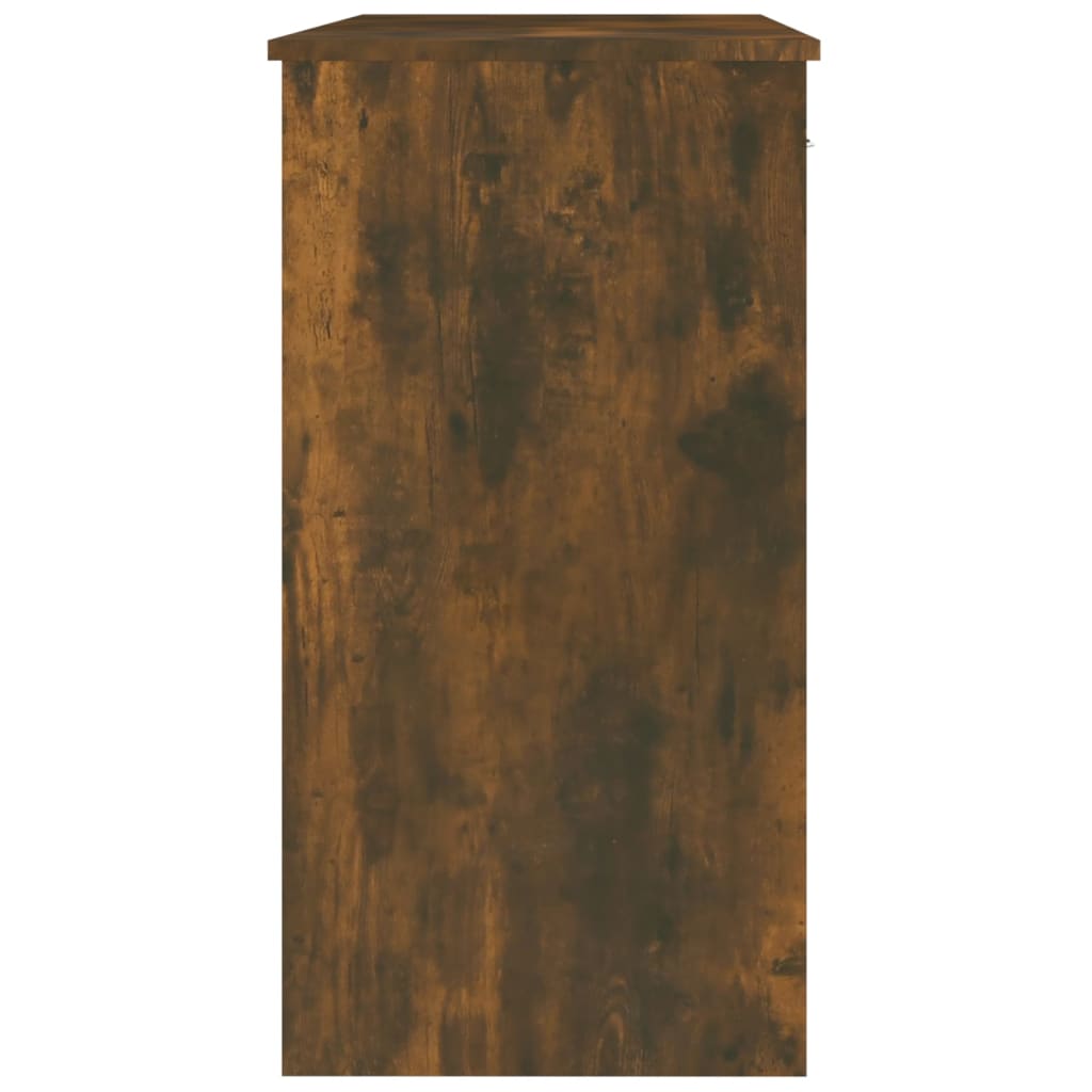 Bureau 80X40X75 Cm Bewerkt Hout Kleurig Gerookt eiken