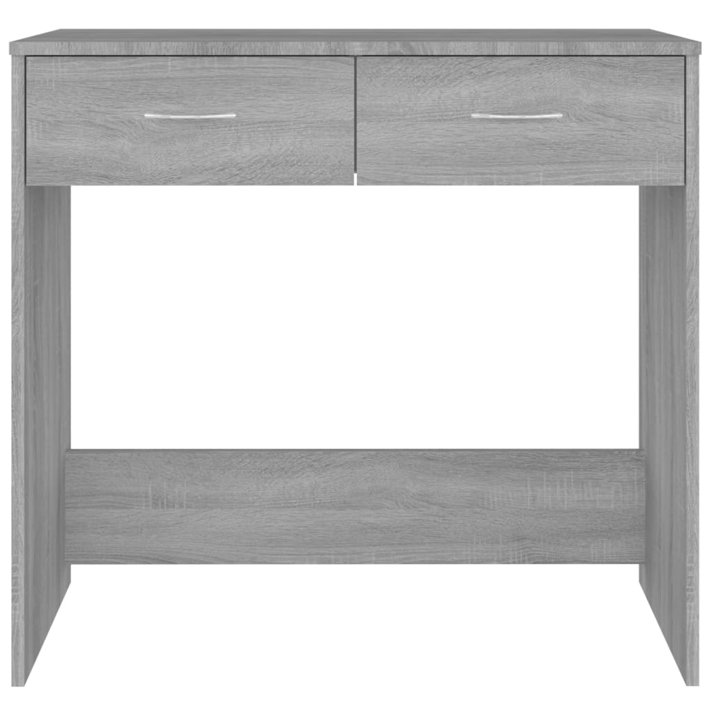 Bureau 80X40X75 Cm Bewerkt Hout Eikenkleurig Grijs sonoma