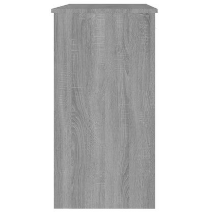 Bureau 80X40X75 Cm Bewerkt Hout Eikenkleurig Grijs sonoma
