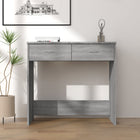 Desk 80x40x75 cm engineered wood grey Sonoma oak look